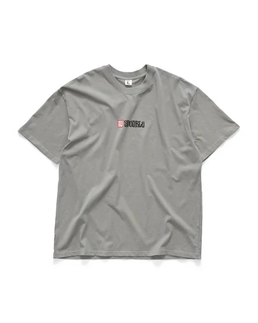 S/DOUBLE - S Cube Mid Block SS TEE STEEL GREY