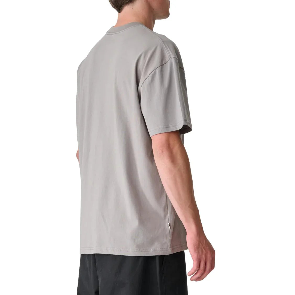 S/DOUBLE - S CUBE MID BLOCK TEE - STONE