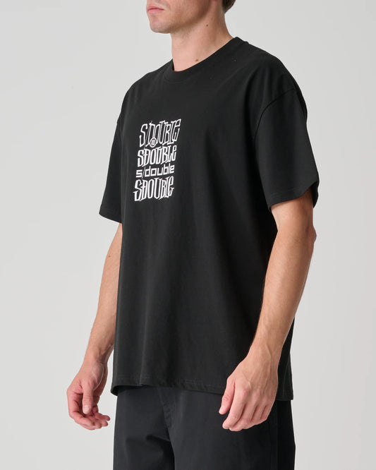 SDOUBLE - LOGOFEST SS TEE - BLACK