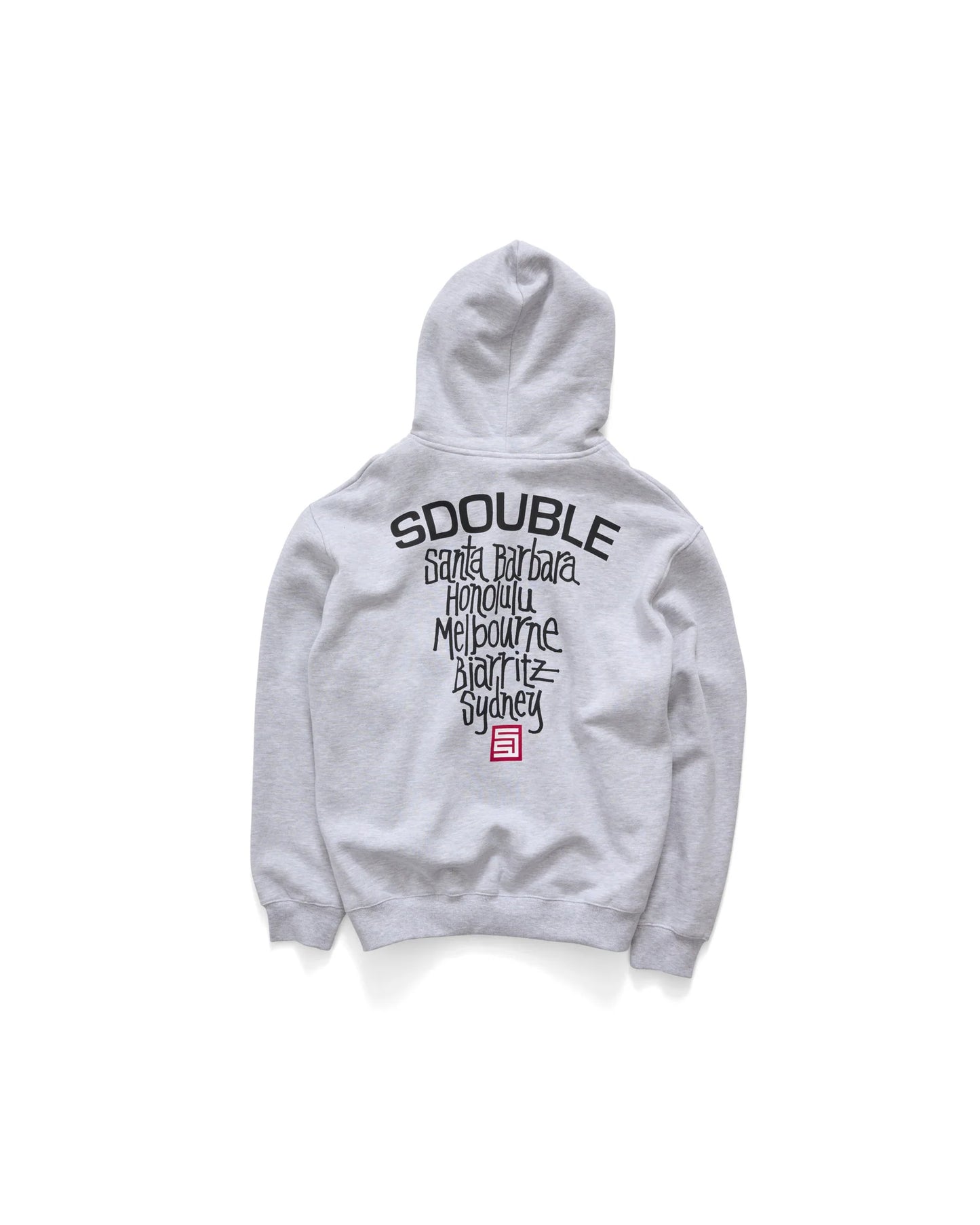 S/DOUBLE - Cities Zip Thru Hood ASH HEATHER