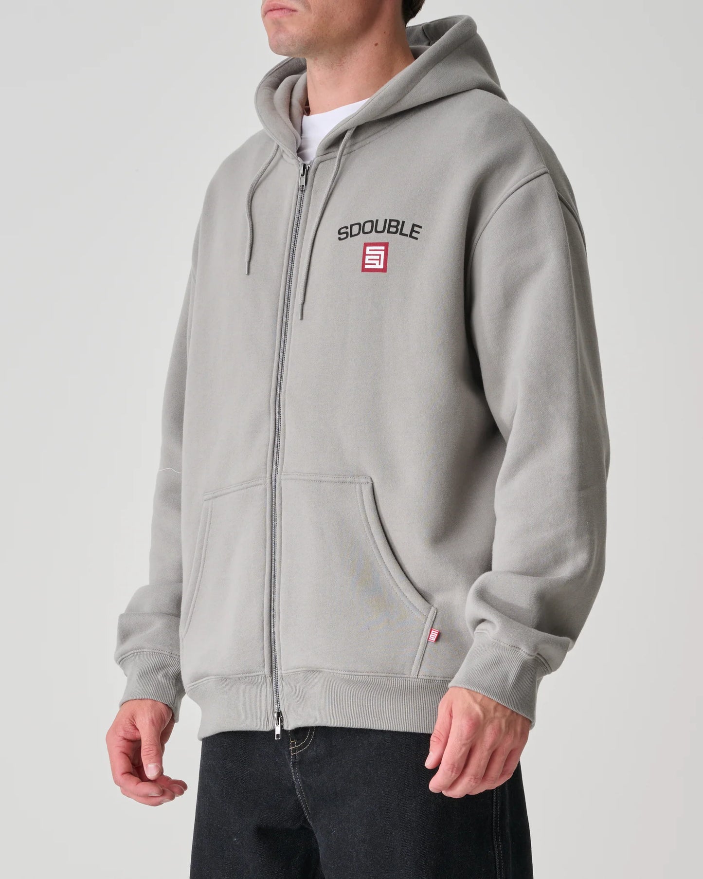 S/DOUBLE - CITIES ZIP THRU HOOD - STONE