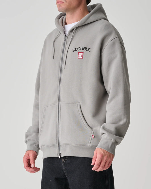 S/DOUBLE - CITIES ZIP THRU HOOD - STONE