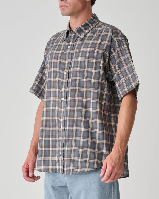 S/DOUBLE - ALSTON SS SHIRT - BLUE