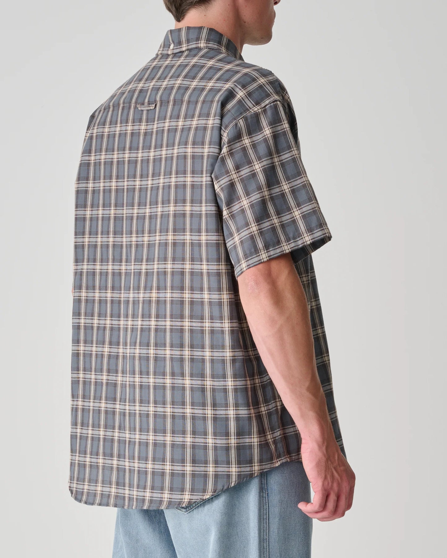 S/DOUBLE - ALSTON SS SHIRT - BLUE