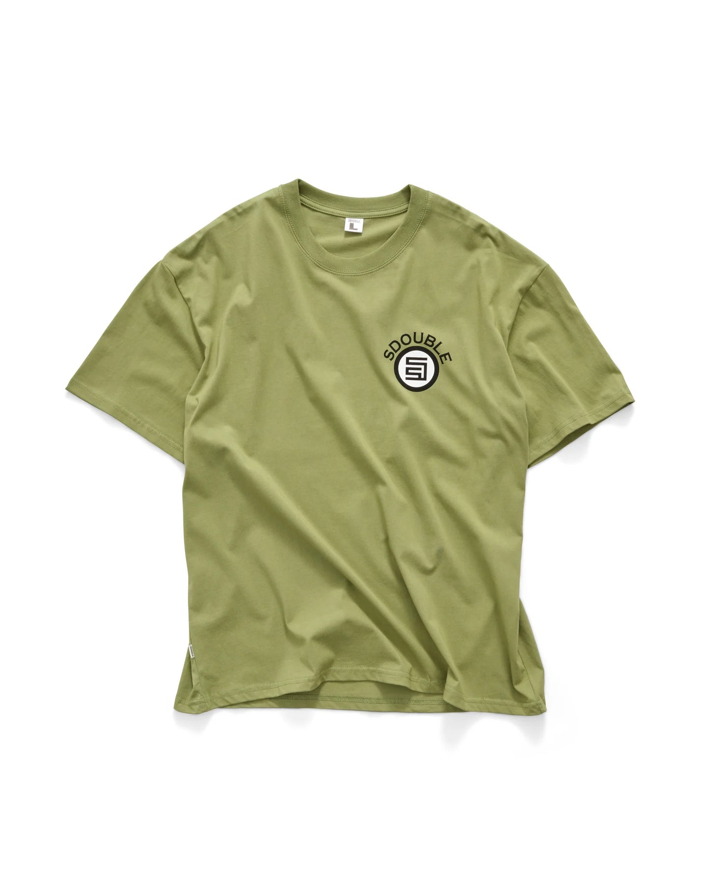 S/DOUBLE - Arch Dot SS TEE MILITARY GREEN