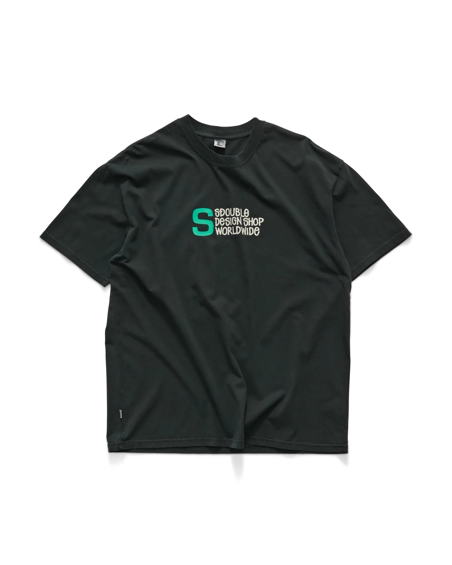 S/DOUBLE - Design Shop SS TEE PIGMENT BLACK