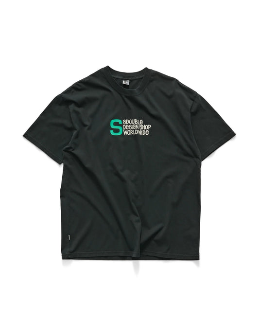 S/DOUBLE - Design Shop SS TEE PIGMENT BLACK
