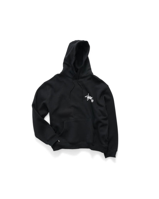 S/DOUBLE - Shawn Script Hood BLACK