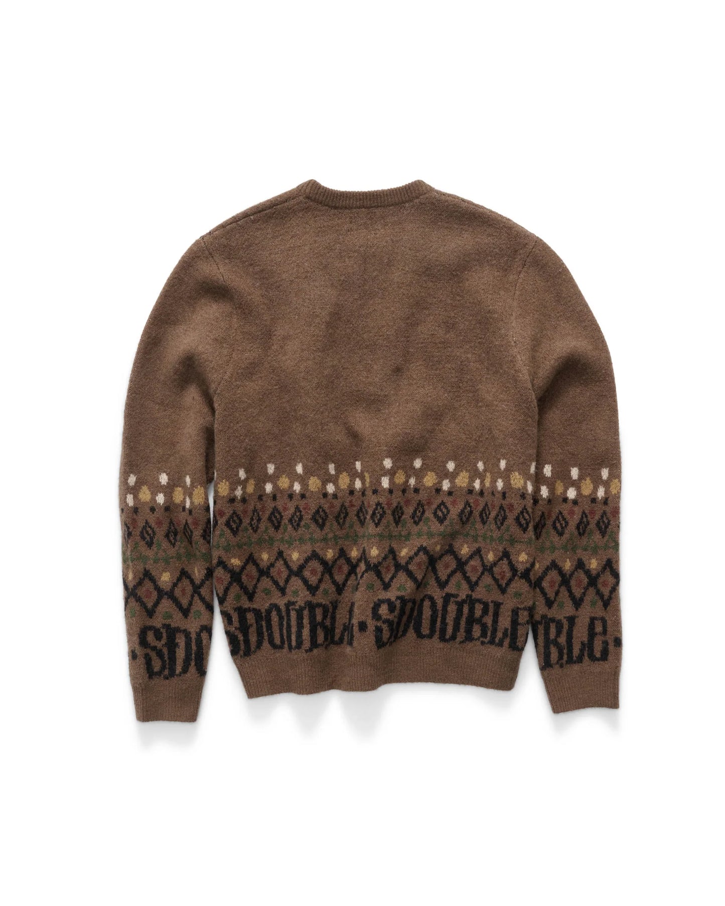 S/DOUBLE - KNITTED SWEATER CHOCOLATE