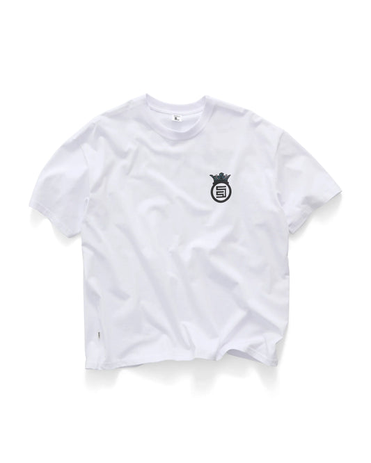 S DOUBLE -funky design shop ss tee - WHITE