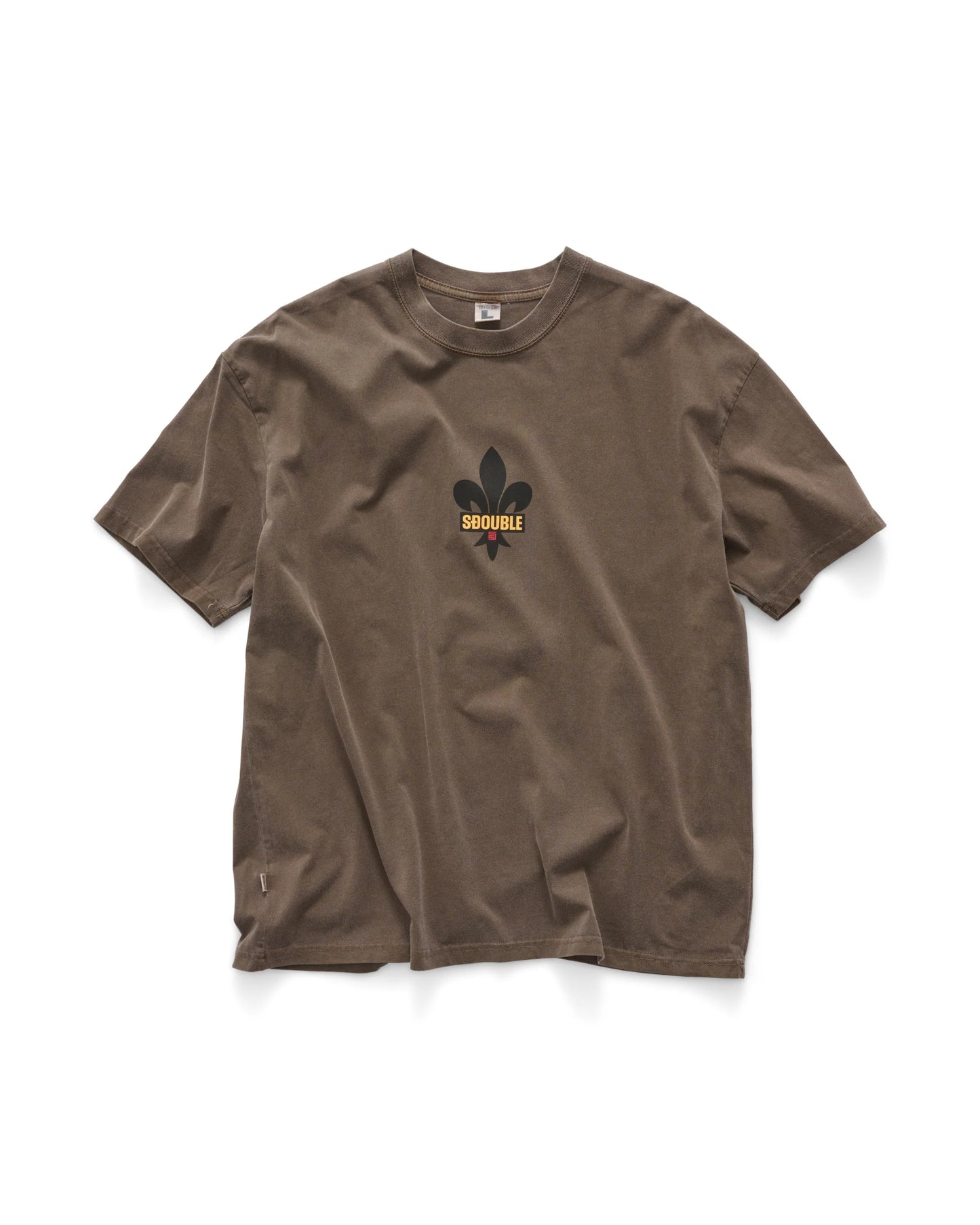 S/DOUBLE - Fleur SS TEE PIGMENT ASH