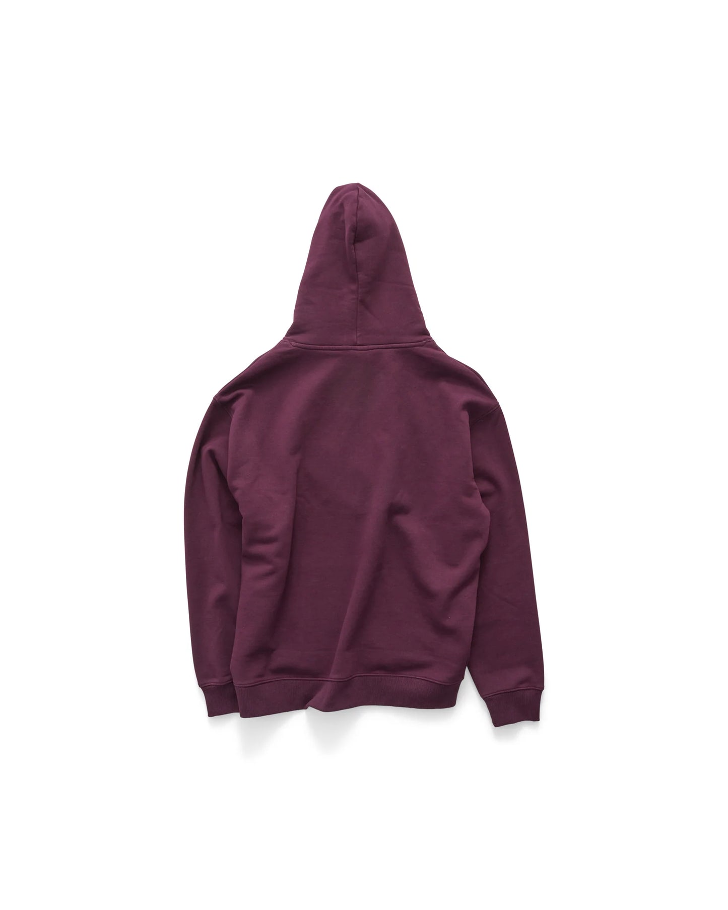 S/DOUBLE - Mid Block Fleece Hood BORDEAUX