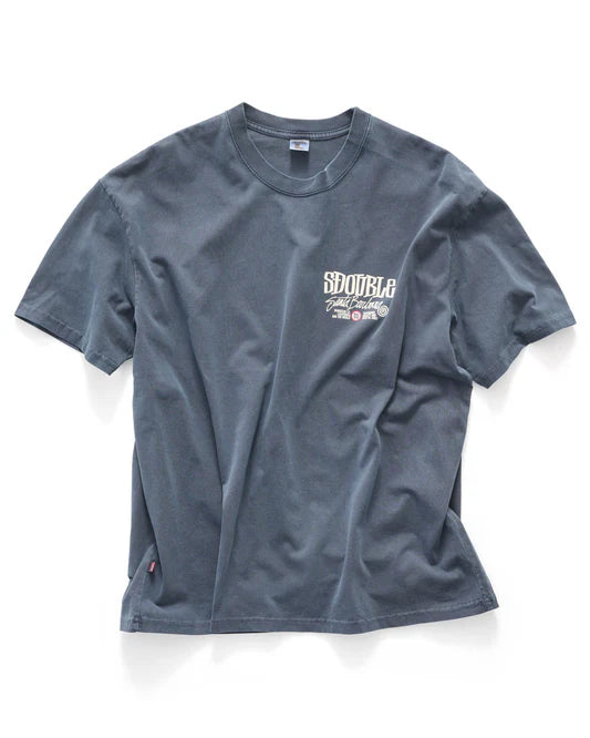 SDOUBLE- Trademark T-shirt PIGMENT NAVY