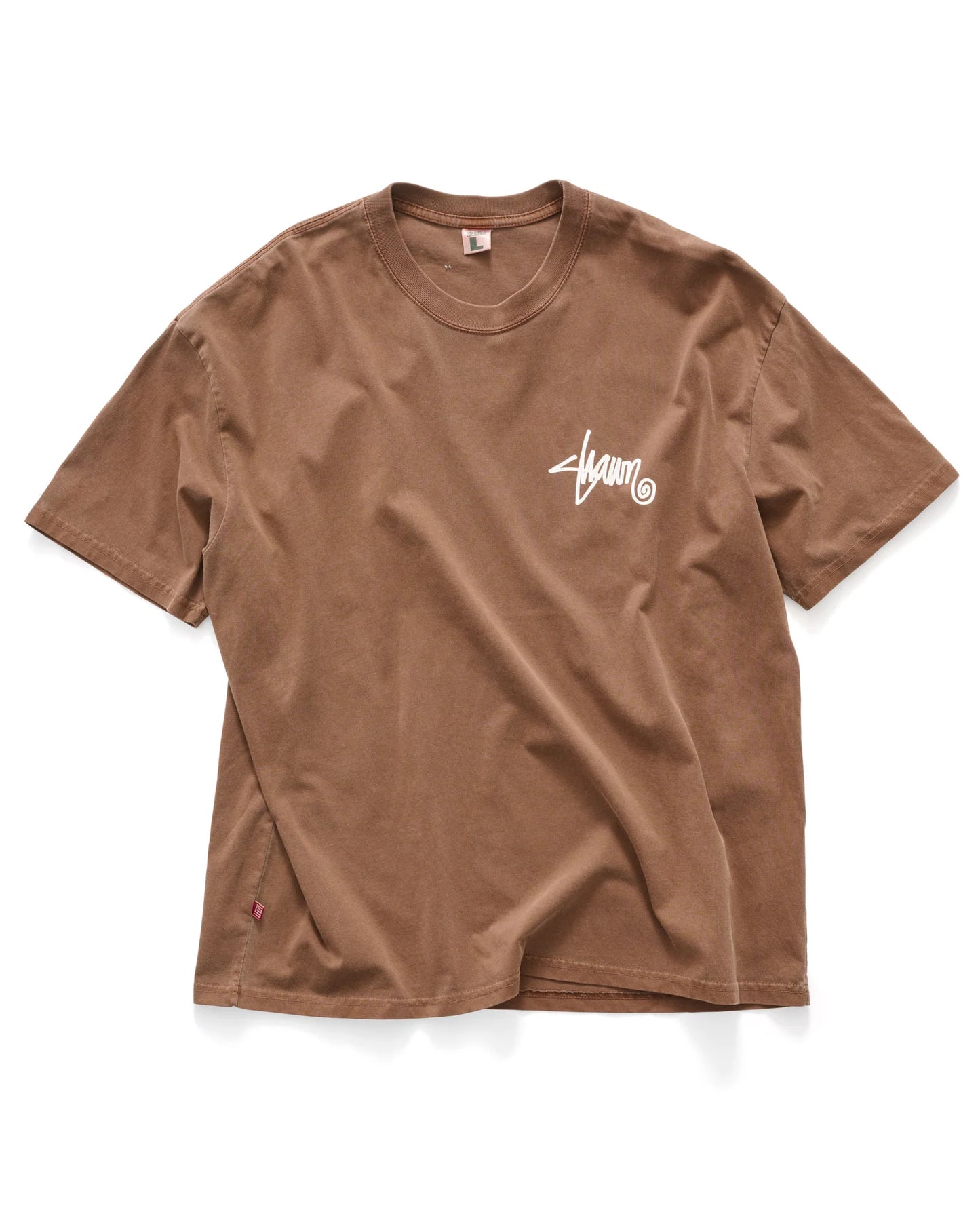 S/DOUBLE - Shawn T-shirt PIGMENT CHOCOLATE