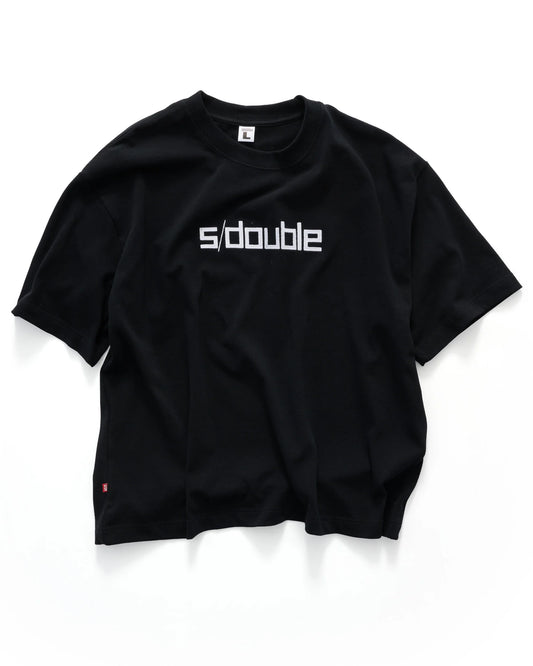 SDOUBLE- Block heavy weight t-shirt -BLK