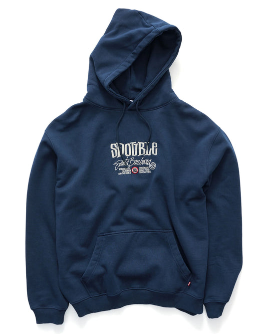 S/DOUBLE - Trademark pullover hoodie NAVY