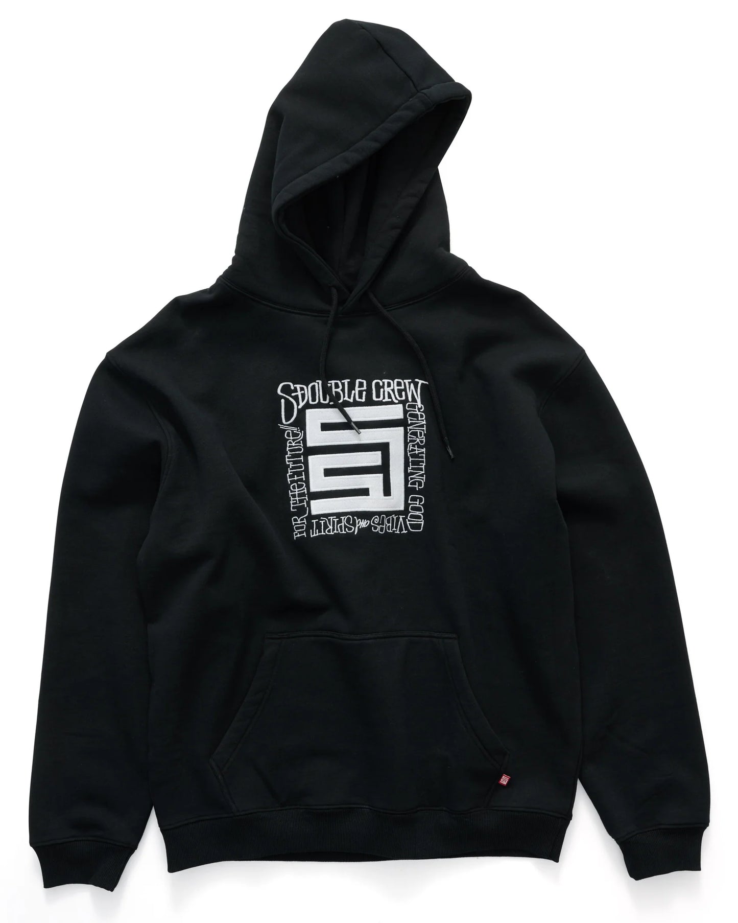 S/DOUBLE - generating pullover hoodie BLACK