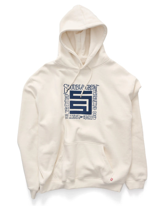 S/DOUBLE - generating pullover hoodie UNBLEACHED