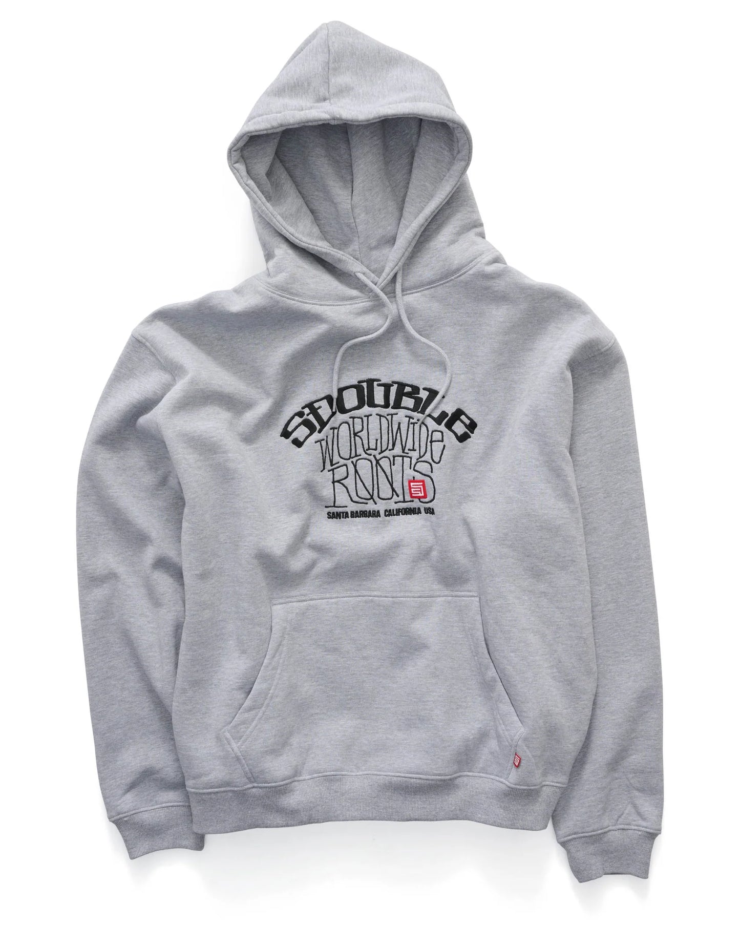 S/DOUBLE - Arch roots pullover hoodie GREY HEATHER
