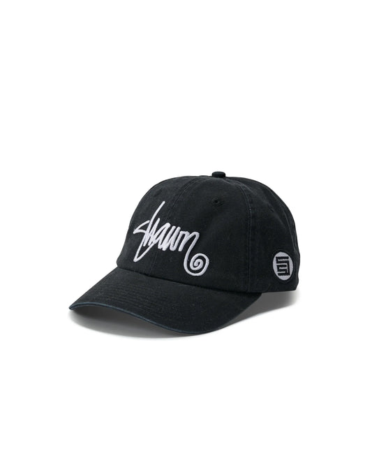 S/DOUBLE - Shawn Script Strap-back Cap BLACK
