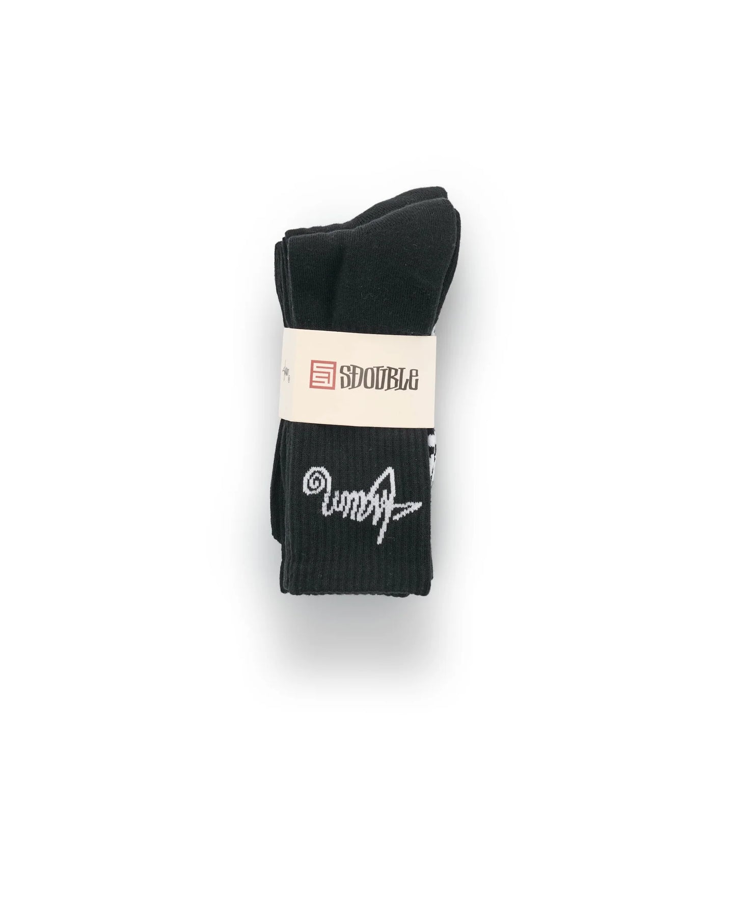 S/DOUBLE - Standard Shawn Sock 3pk BLACK