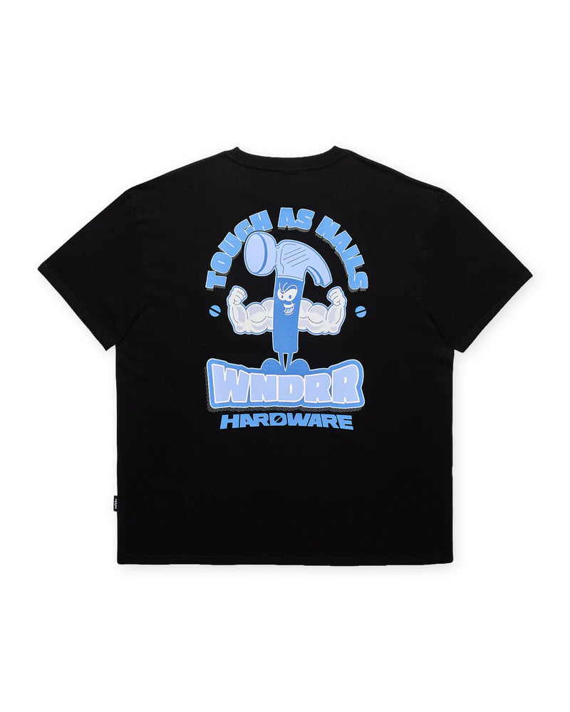 WNDRR - HARDWARE BOX FIT TEE -BLACK