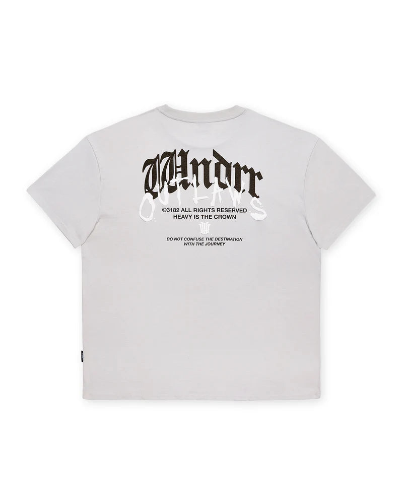 WNDRR- RENEGADE BOX FIT TEE - OYSTER