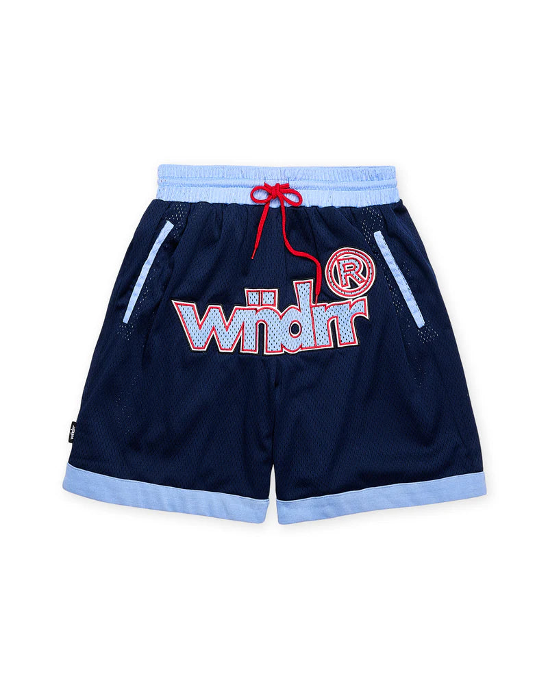 WNDRR- OFFCUT COURT SHORT -BLUE/RED