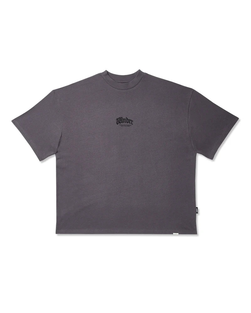 WNDRR - REVIVAL HEAVY WEIGHT TEE - CHARCOAL