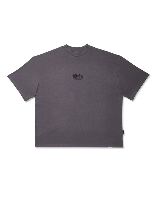 WNDRR - REVIVAL HEAVY WEIGHT TEE - CHARCOAL