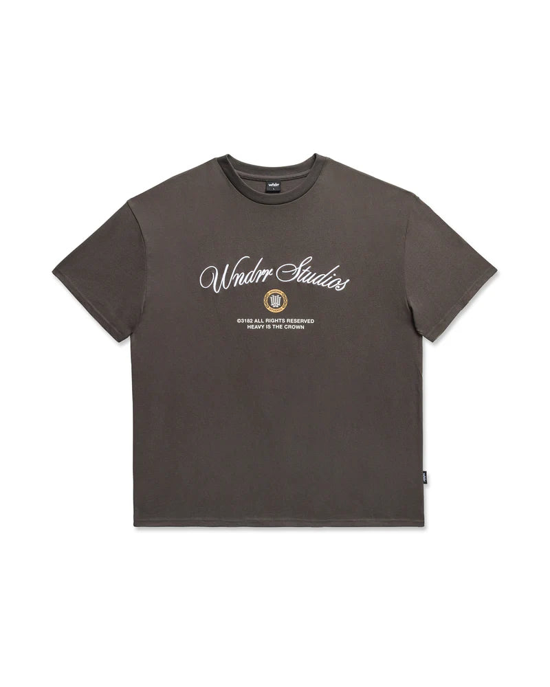 WNDRR - VITA NOVA Box Fit TEE FADED BLACK