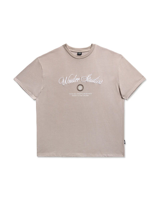 WNDRR - VITA NOVA Box Fit Tee MOON GREY