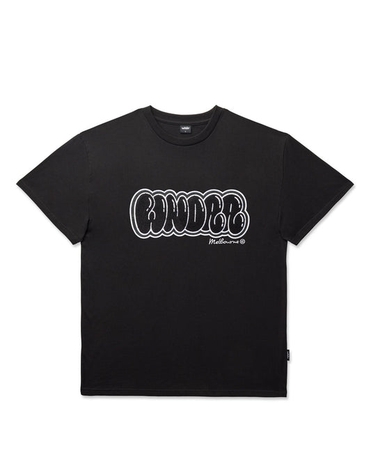 WNDRR - Blissed heavy weight tee -BLACK