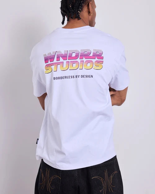WNDRR - Arcade Box Fit Tee WHITE