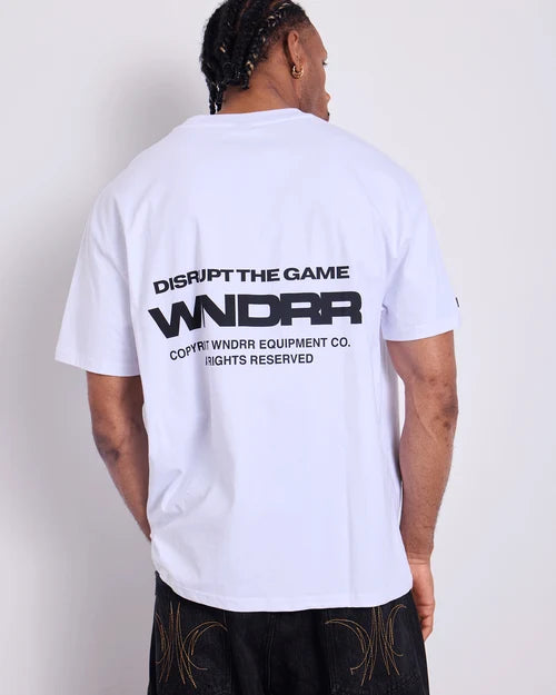 WNDRR - Refrain Box Fit Tee WHITE