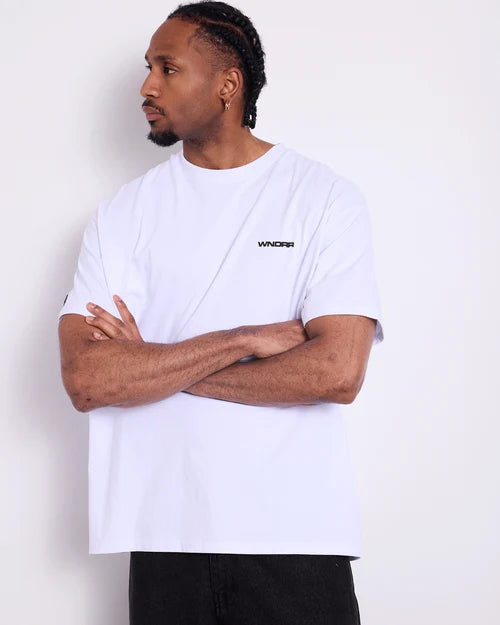 WNDRR - Refrain Box Fit Tee WHITE