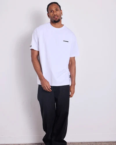 WNDRR - Refrain Box Fit Tee WHITE