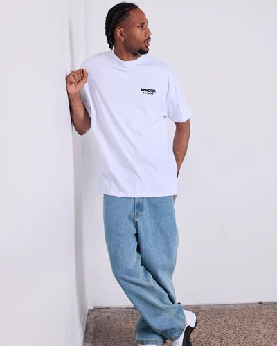 WNDRR - Slammed Box Fit TEE WHITE