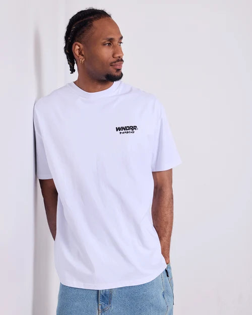 WNDRR - Slammed Box Fit TEE WHITE