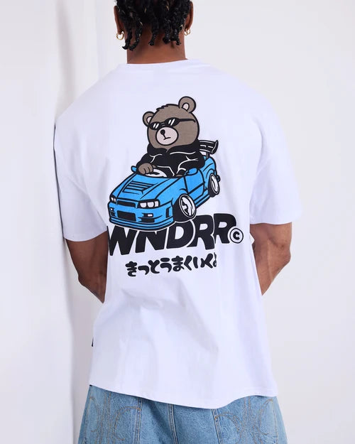 WNDRR - Slammed Box Fit TEE WHITE