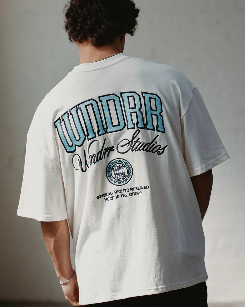 WNDRR- PAVILION HEAVY WEIGHT TEE- OFF WHITE