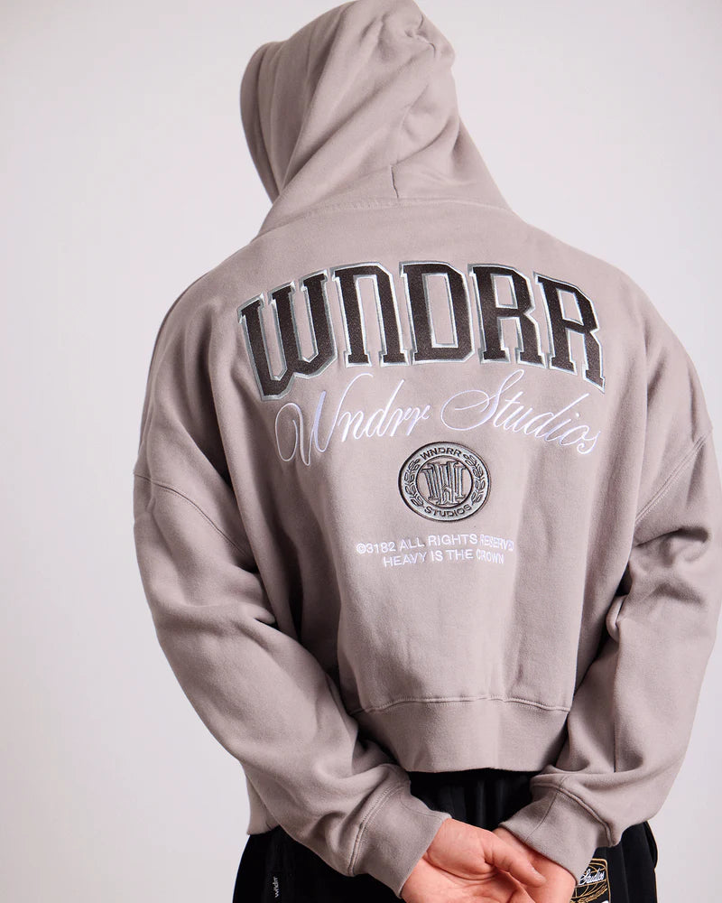 WNDRR - The pavilion hood sweat -MOON GREY
