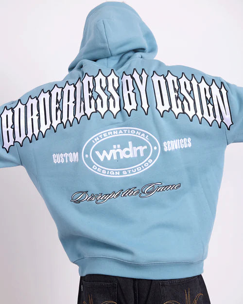 WNDRR- RZN HOOD SWEAT - DUSK BLUE