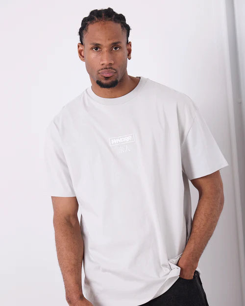 WNDRR- SHODO  BOX FIT TEE - OYSTER