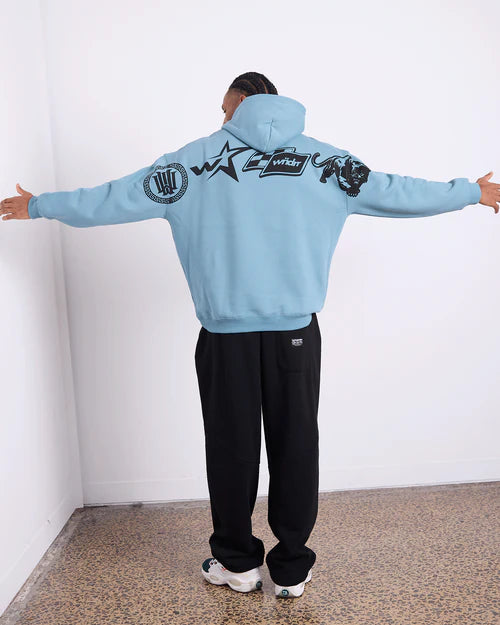 WNDRR - ADVOCATE HOOD SWEAT - DUSK BLUE