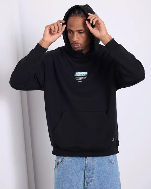 WNDRR - BORDERLESS HOOD SWEAT - BLACK