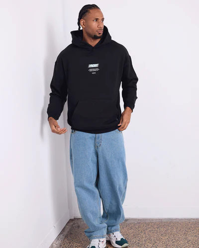 WNDRR - BORDERLESS HOOD SWEAT - BLACK