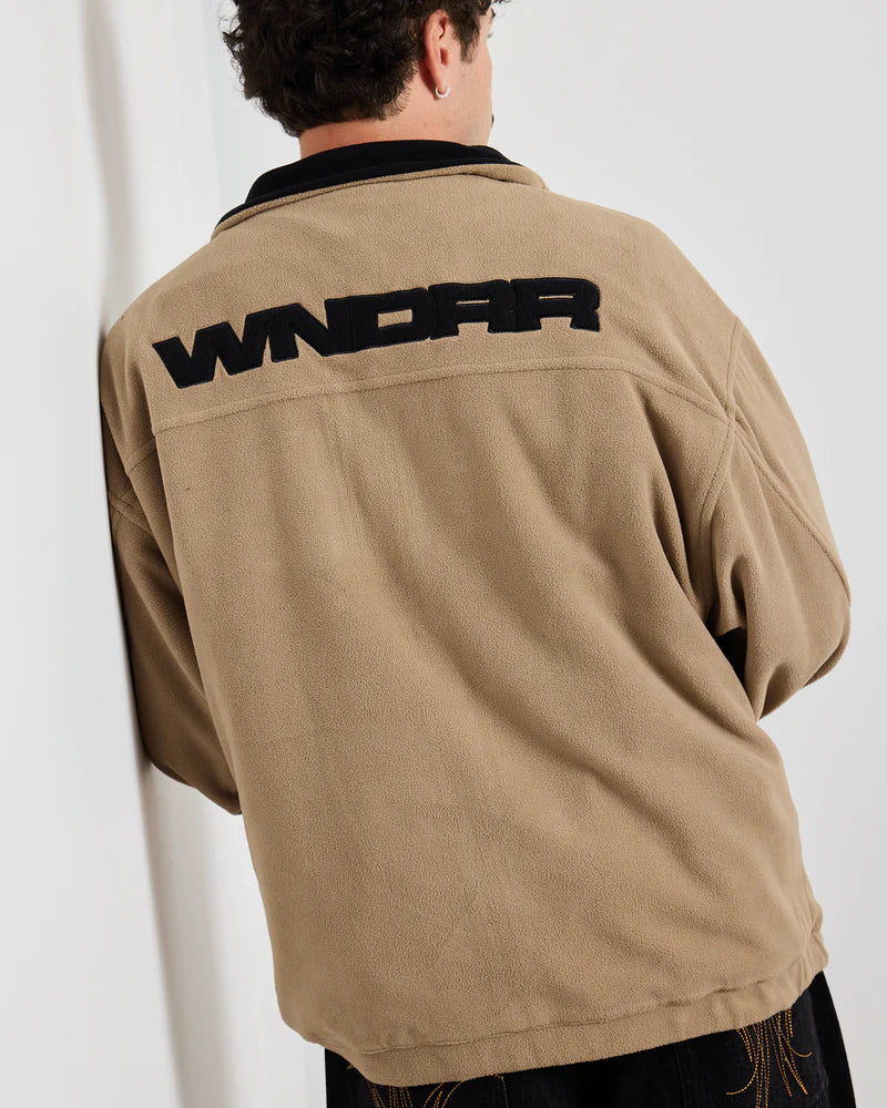WNDRR - Le Monde Reversible Fleece Jacket BLACK/MOON GREY