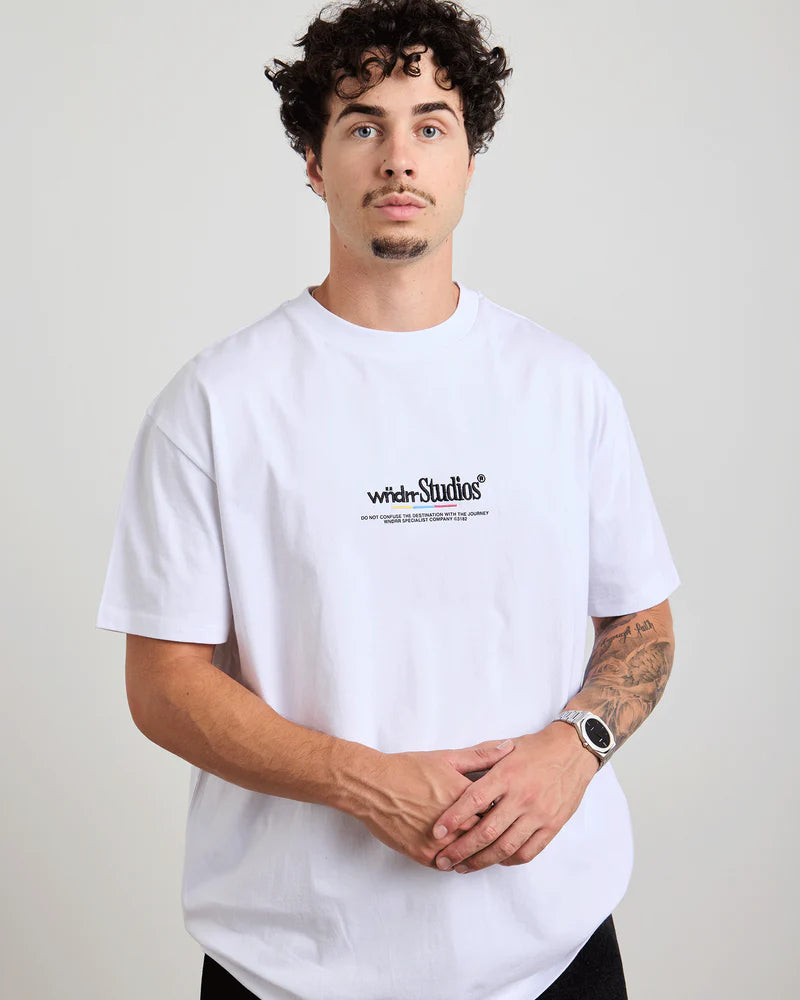 WNDRR - Collective Box Fit Tee WHITE
