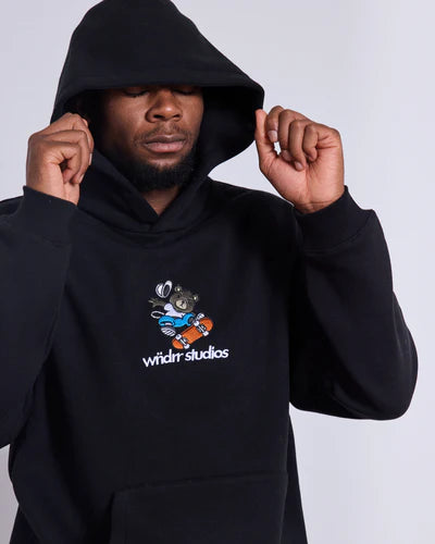 WNDRR - SK8 HOOD SWEAT- BLACK